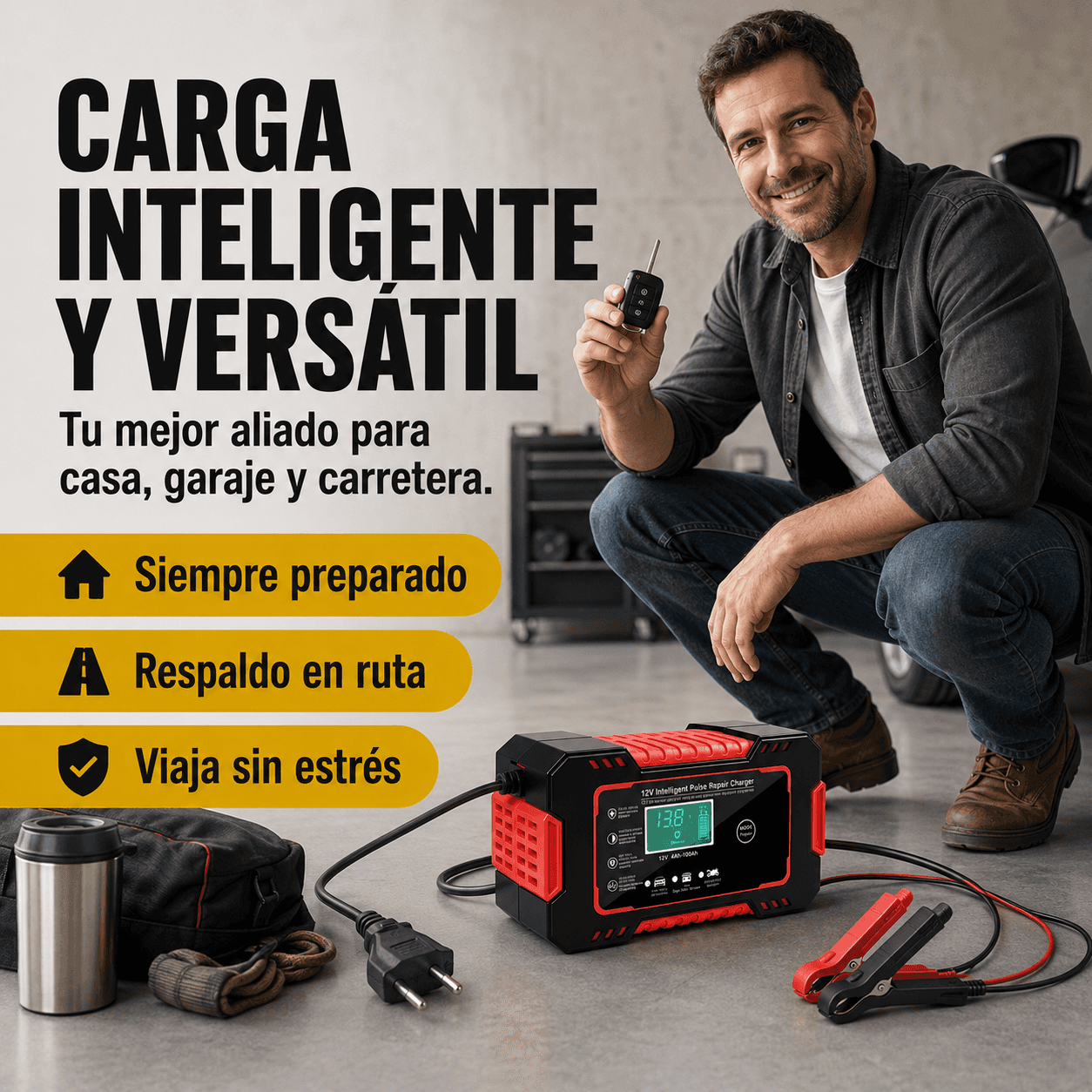 Cargador Reparador de Baterias VoltFix Pro™ 3
