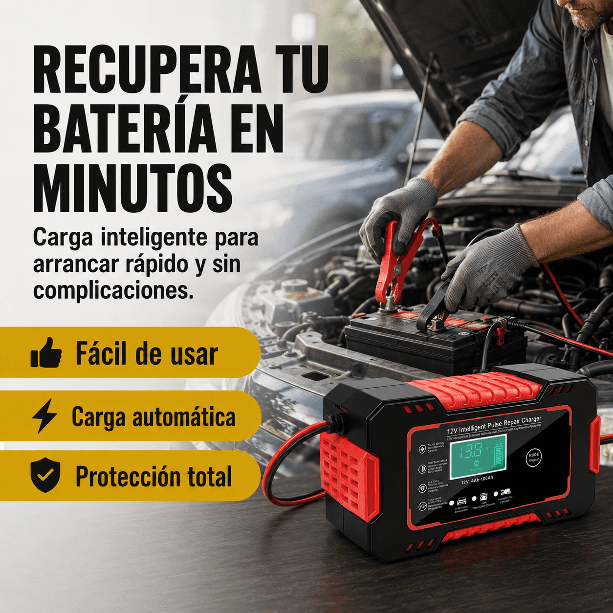 Cargador Reparador de Baterias VoltFix Pro™ 1