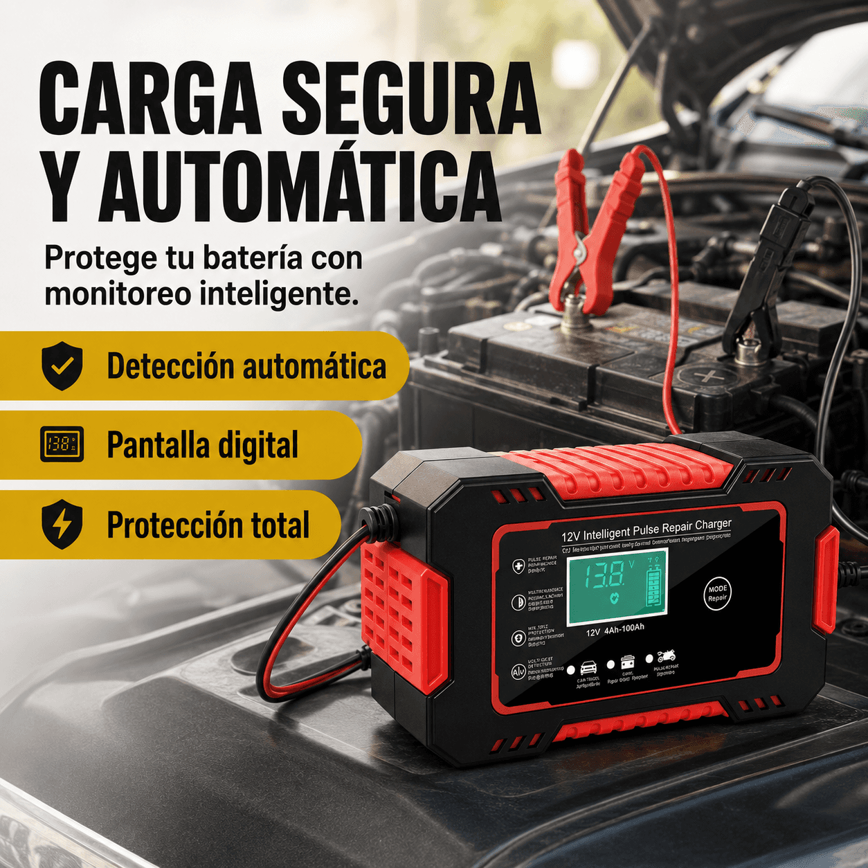 Cargador Reparador de Baterias VoltFix Pro™ 5